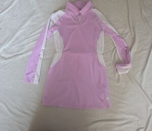 Adidas Kids Long Sleeve Pink Dress